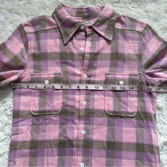 Spell & The Gypsy Top Maverick Flannel Button Down Shirt Lilac XXS NWT New - Picture 10 of 12